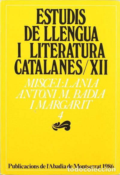 Libros: Miscel&middot;l&agrave;nia Antoni M. Badia i Margarit, 4- 9788472027411