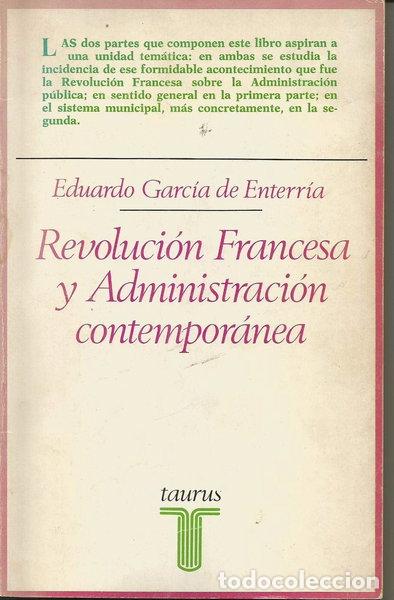 Libros: Revoluci&oacute;n francesa y administraci&oacute;n contempor&aacute;nea- 9788430611980