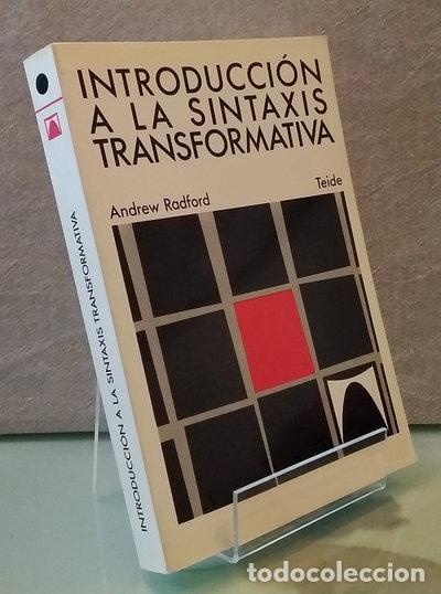 Libros: Introducci&oacute;n a la sintaxis transformativa- 9788430774531