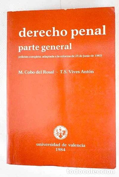 Libros: Derecho penal. Parte general- 9788437002538
