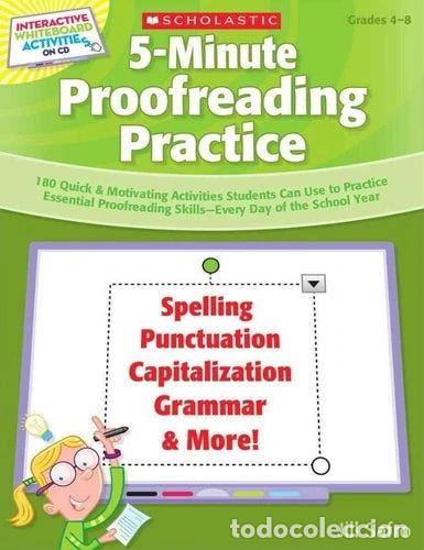 Libros: 5-Minute Proofreading Practice- 9780545168335