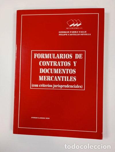 books: Formularios de contratos y documentos mercantiles- 9788486799243