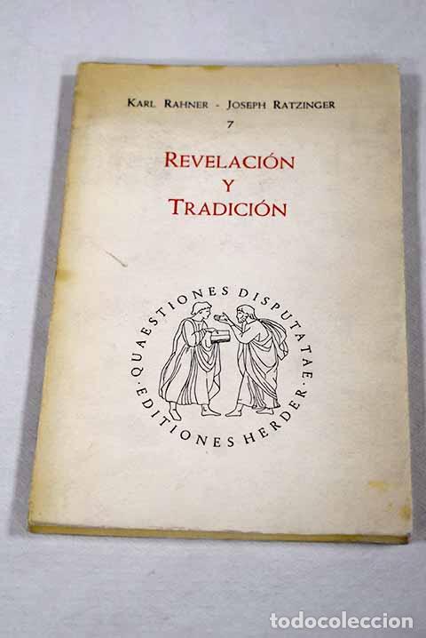 Libros: Revelaci&oacute;n y tradicci&oacute;n.- Rahner, Hugo
