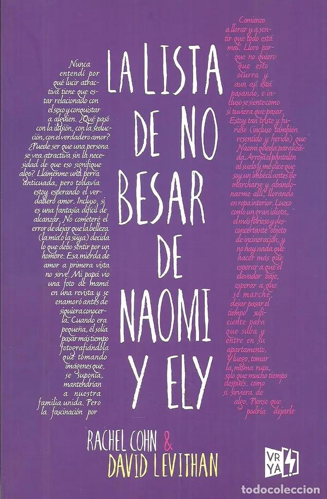 Libros: La Lista De No Besar De Naomi Y Ely - R. Cohn / D. Levithan - Rachel Cohn, David Levithan