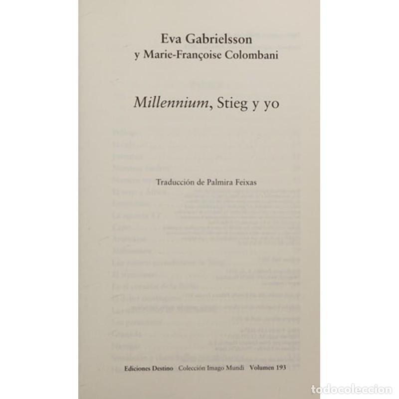 Livros em segunda m&atilde;o: MILLENNIUM, STIEG Y YO - EVA GABRIELSSON