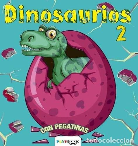Livres: DINOSAURIOS 2 CON PEGATINAS 96 PAGINAS PARA COLOREAR - INFANTIL