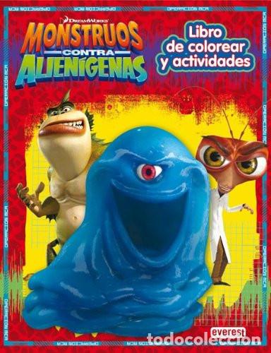 Livros em segunda m&atilde;o: MONSTRUOS CONTRA ALIENIGENAS LIBRO DE COLOREAR Y ACTIVIDADES - DREAMWORKS