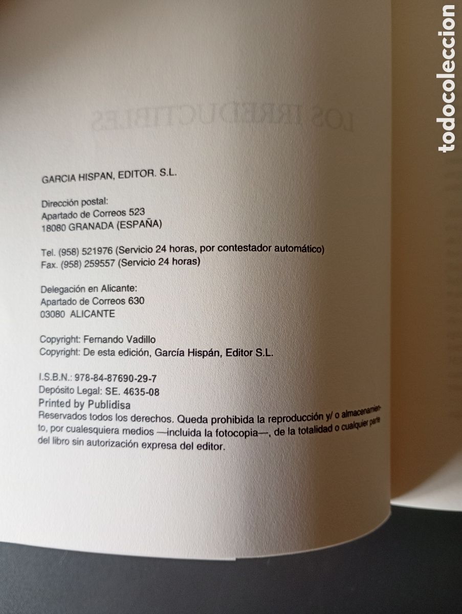 Libros: Los irreductibles.Garcia Hispan Editor - Foto 4