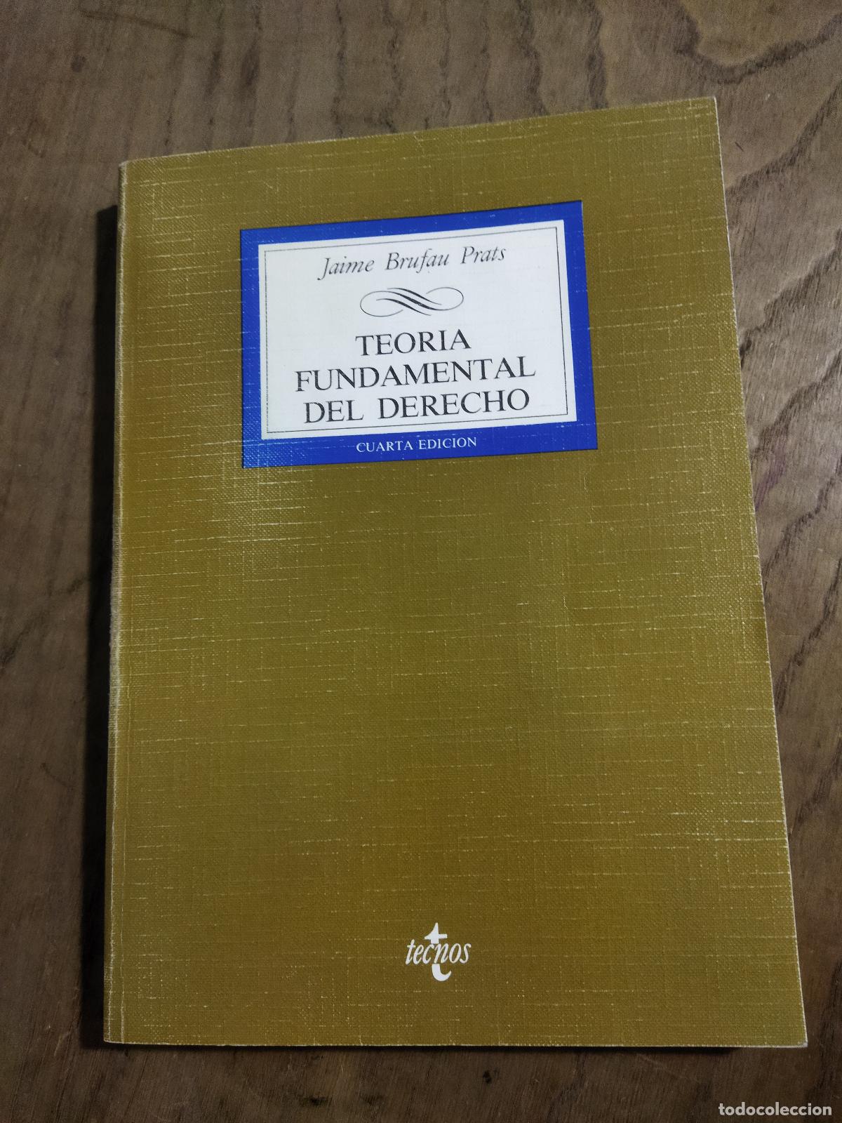 Livros em segunda m&atilde;o: TEORIA FUNDAMENTAL DEL DERECHO - BRUFAU PRATS, JAIME