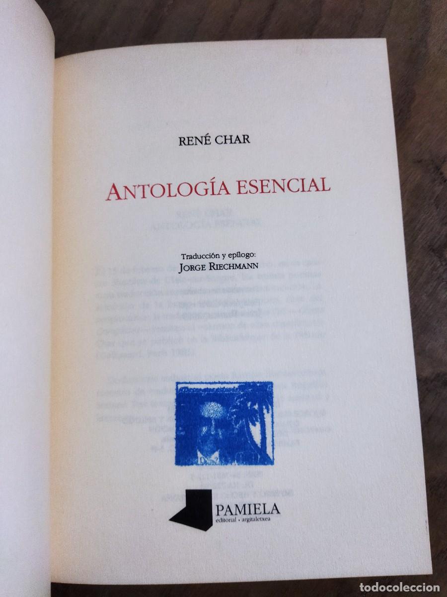 Libros: ANTOLOGIA ESENCIAL. RENE CHAR. - RIECHMANN, JORGE - Foto 4