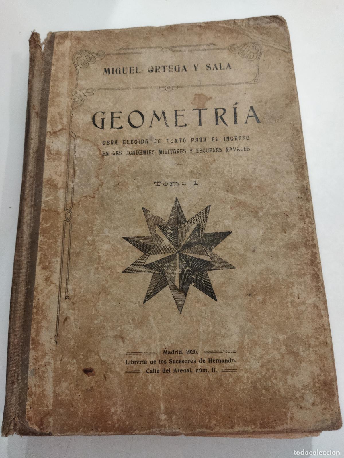 books: GEOMETRIA. TOMO I - ORTEGA Y SALA, MIGUEL