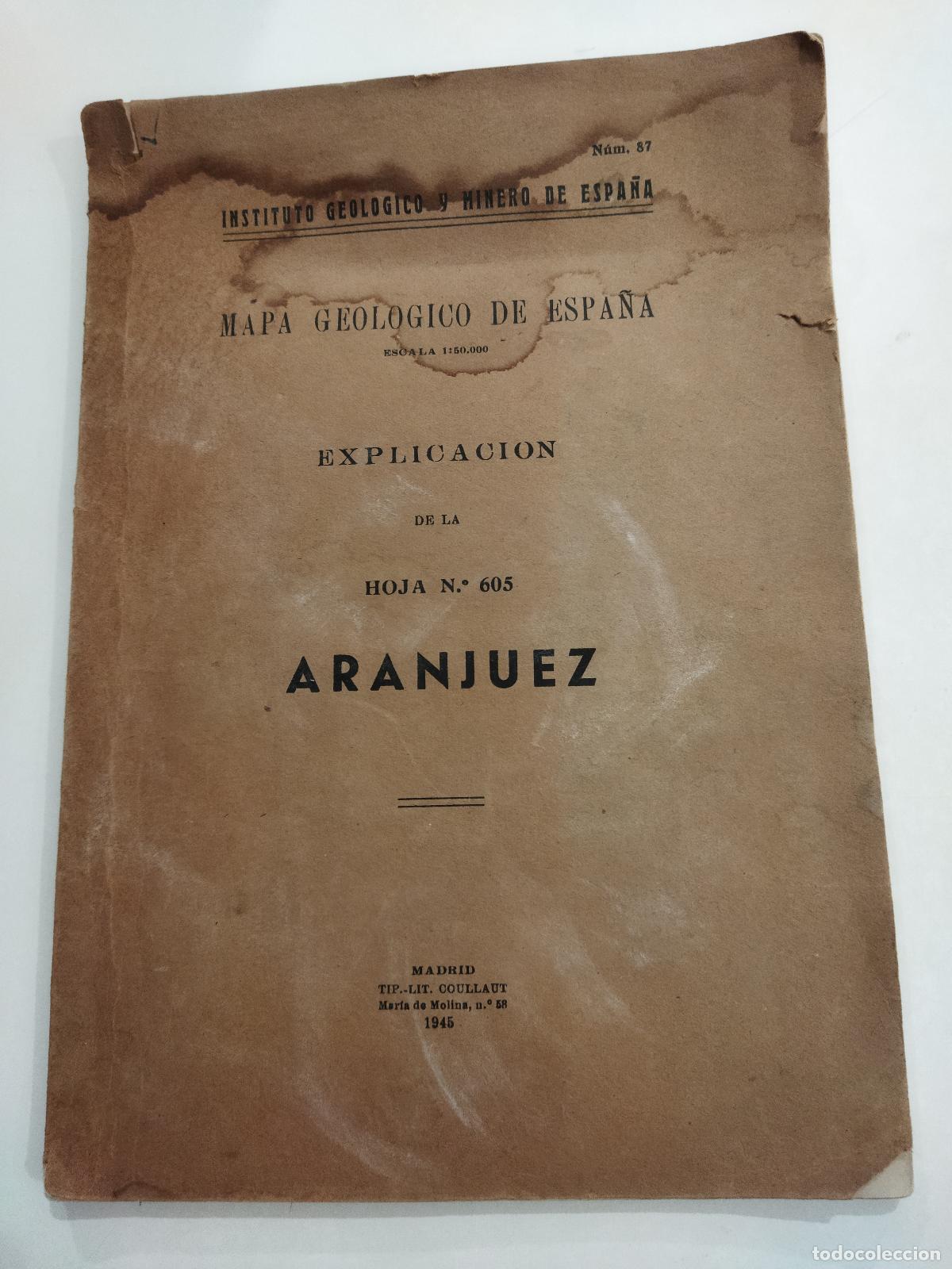 books: MAPA GEOLOGICO DE ESPA&Ntilde;A. ESCALA 1:50.000 - VARIOS