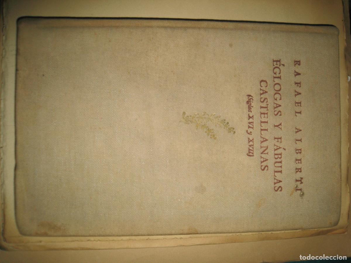 books: &Eacute;GLOGAS Y FABULAS CASTELLANAS (Siglos XVI y XVII) VOL. 1 - ALBERTI, RAFAEL