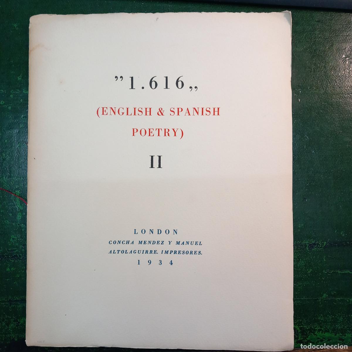 Libros: 1.616 (ENGLISH & SPANISH POETRY) II - VARIOS