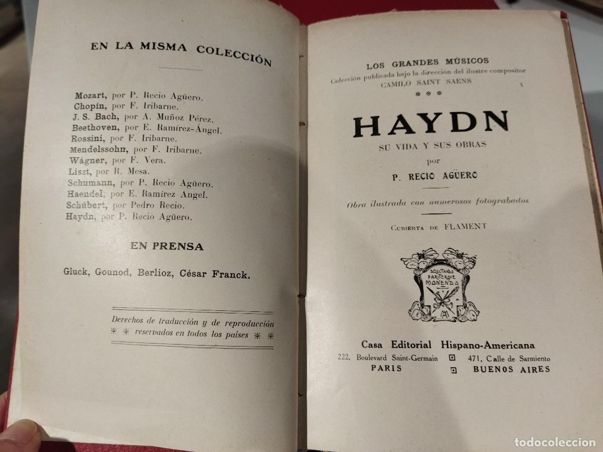Libri di seconda mano: HAYDN. SU VIDA Y SUS OBRAS. - RECIO AGUERO, PEDRO
