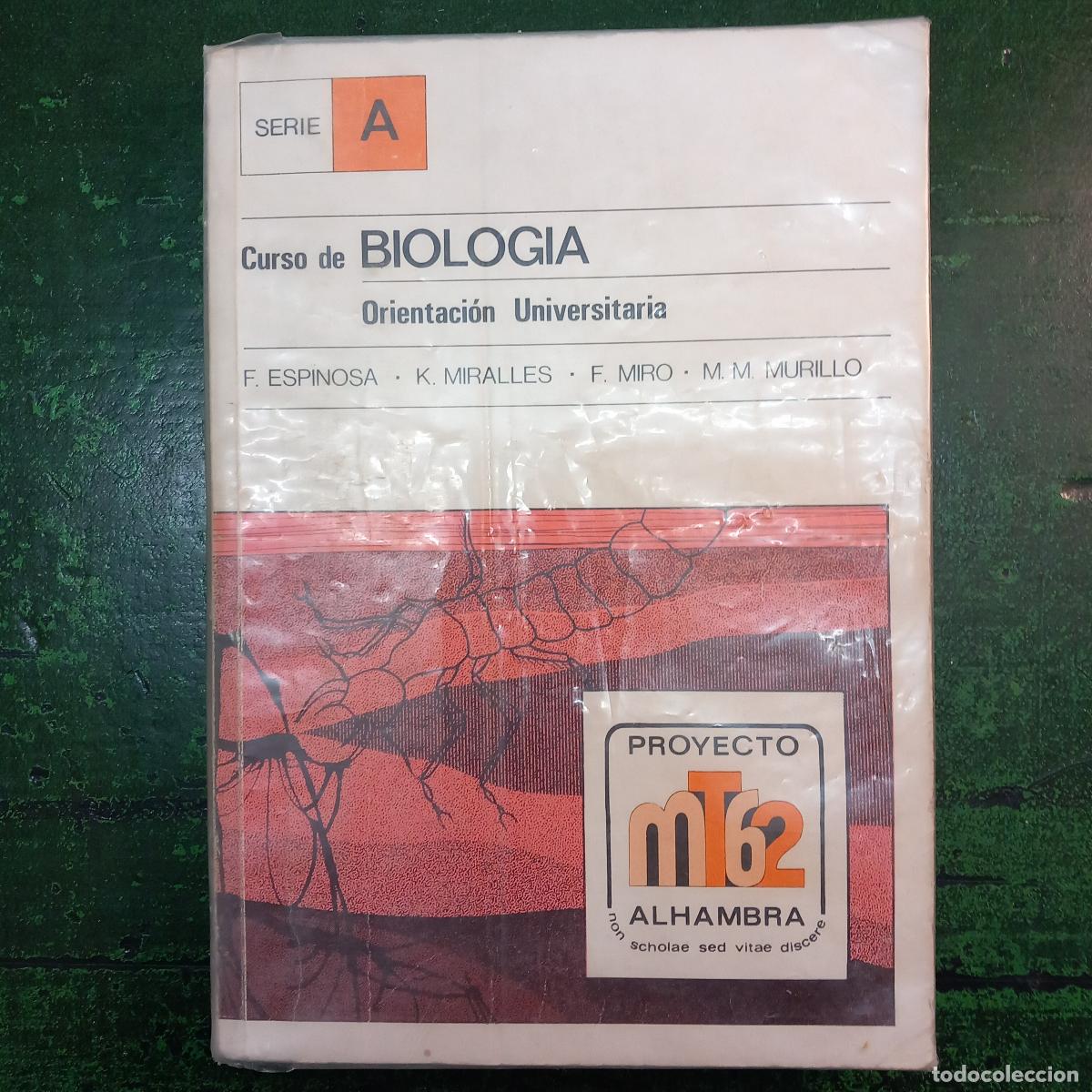 Livros em segunda m&atilde;o: CURSO DE BIOLOGIA. ORIENTACION UNIVERSITARIA. - ESPINOSA, F.