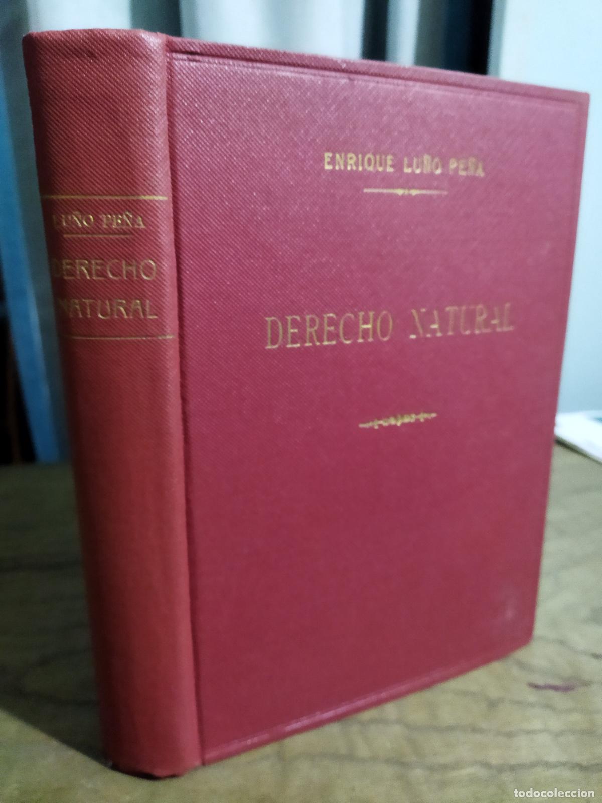books: DERECHO NATURAL - LU&Ntilde;O PE&Ntilde;A, ENRIQUE