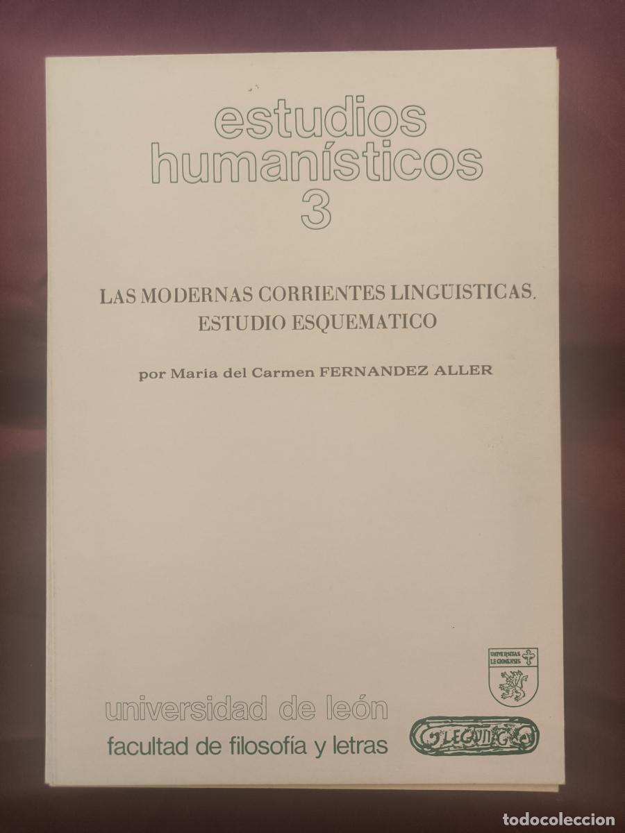 Libros: Las modernas corrientes ling&uuml;&iacute;sticas: estudio esquem&aacute;tico. - Mar&iacute;a del Carmen Fern&aacute;ndez Aller.