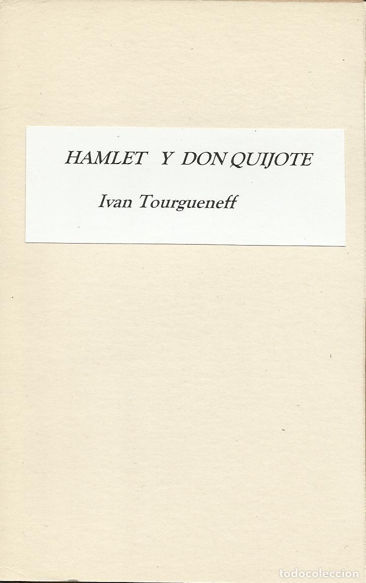 B&uuml;cher: HAMLET Y DON QUIJOTE - TOURGUENEFF, IV&Aacute;N