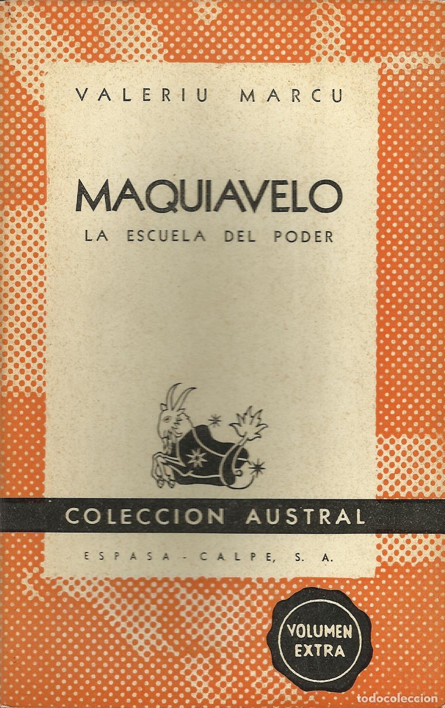 Libros: MAQUIAVELO - MARCU, VALERIU