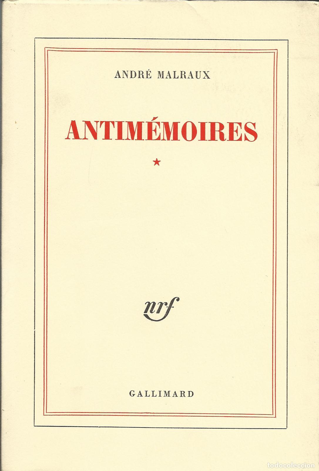 Livros em segunda m&atilde;o: ANTIM&Eacute;MOIRES - MALRAUX, ANDRE