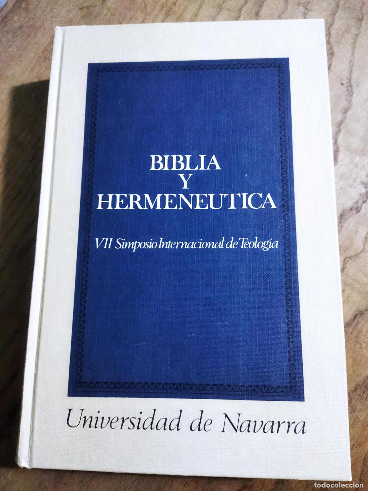 Libros: BIBLIA Y HERMEN&Eacute;UTICA - VARIOS AUTORES