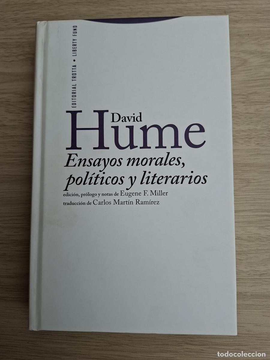 Libros: Ensayos morales, pol&iacute;ticos y literarios - Hume, David