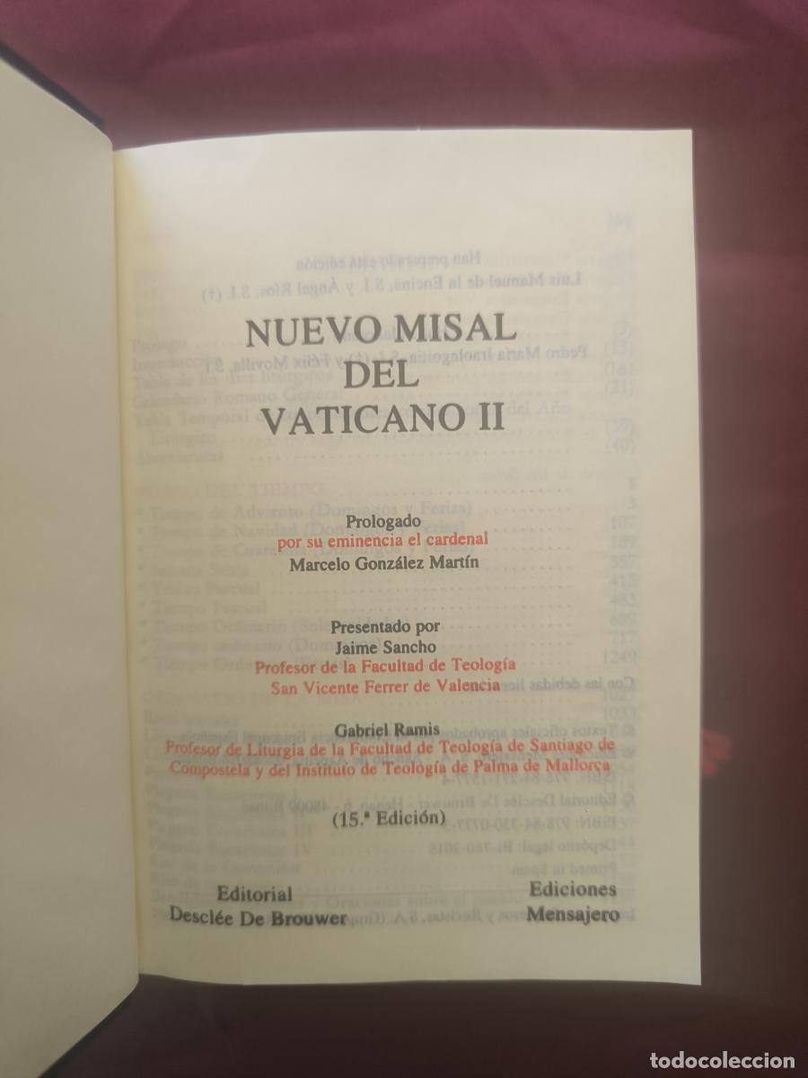 Libri di seconda mano: Nuevo Misal del Vaticano II: -