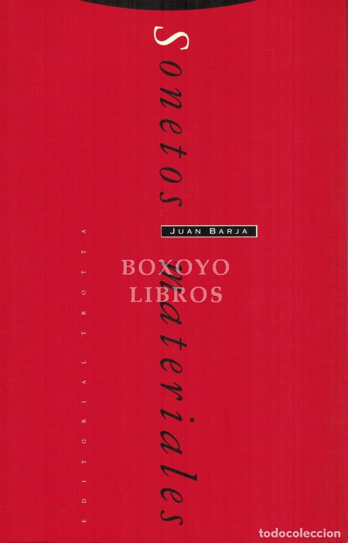Libros: BARJA, Juan. Sonetos materiales