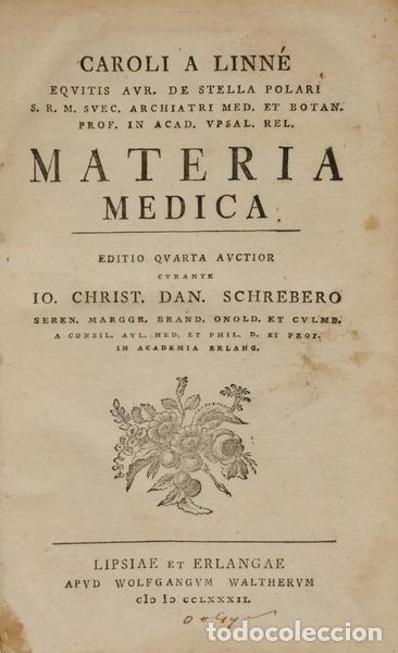 Libros: LINN&Eacute;. (Carl von) - MATERIA MEDICA.
