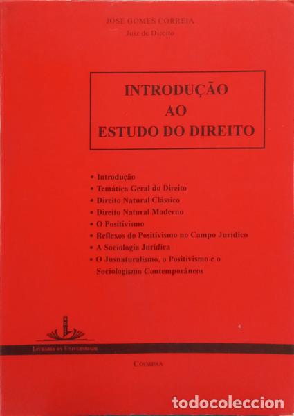 Livres: GOMES CORREIA. (Jose) - INTRODU&Ccedil;&Atilde;O AO ESTUDO DO DIREITO.