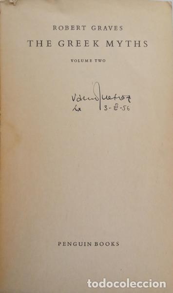 Libros: GRAVES. (Robert) - THE GREEK MYTHS. [2 VOLS.] - Foto 2