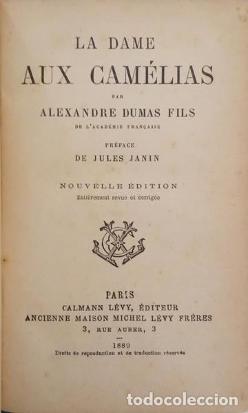 Livres: DUMAS FILS. (Alexandre) - LA DAME AUX CAM&Eacute;LIAS.