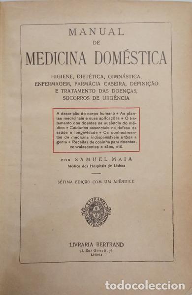 Libri di seconda mano: MAIA. (Samuel) - MANUAL DE MEDICINA DOM&Eacute;STICA. [7.&ordf; EDI&Ccedil;&Atilde;O]