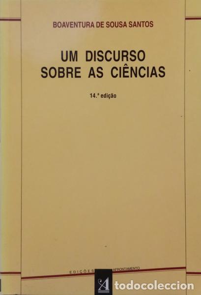 B&uuml;cher: SOUSA SANTOS. (Boaventura de) - UM DISCURSO SOBRE AS CI&Ecirc;NCIAS. [14.&ordf; EDI&Ccedil;&Atilde;O]