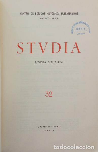 Libros: STVDIA: REVISTA SEMESTRAL, N.&ordm; 32, JUNHO 1971. - Foto 2
