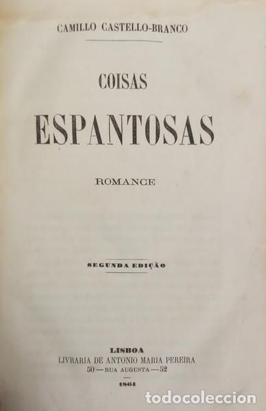 Libri di seconda mano: CASTELO BRANCO. (Camilo) - COISAS ESPANTOSAS. [2.&ordf; EDI&Ccedil;&Atilde;O]