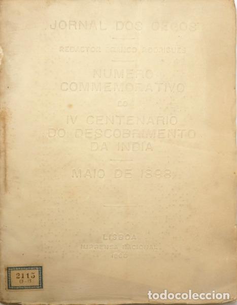 Libros: JORNAL DOS CEGOS, NUMERO COMMEMORATIVO DO IV CENTEN&Aacute;RIO DO DESCOBRIMENTO DA INDIA, MAIO DE 1898. [LI