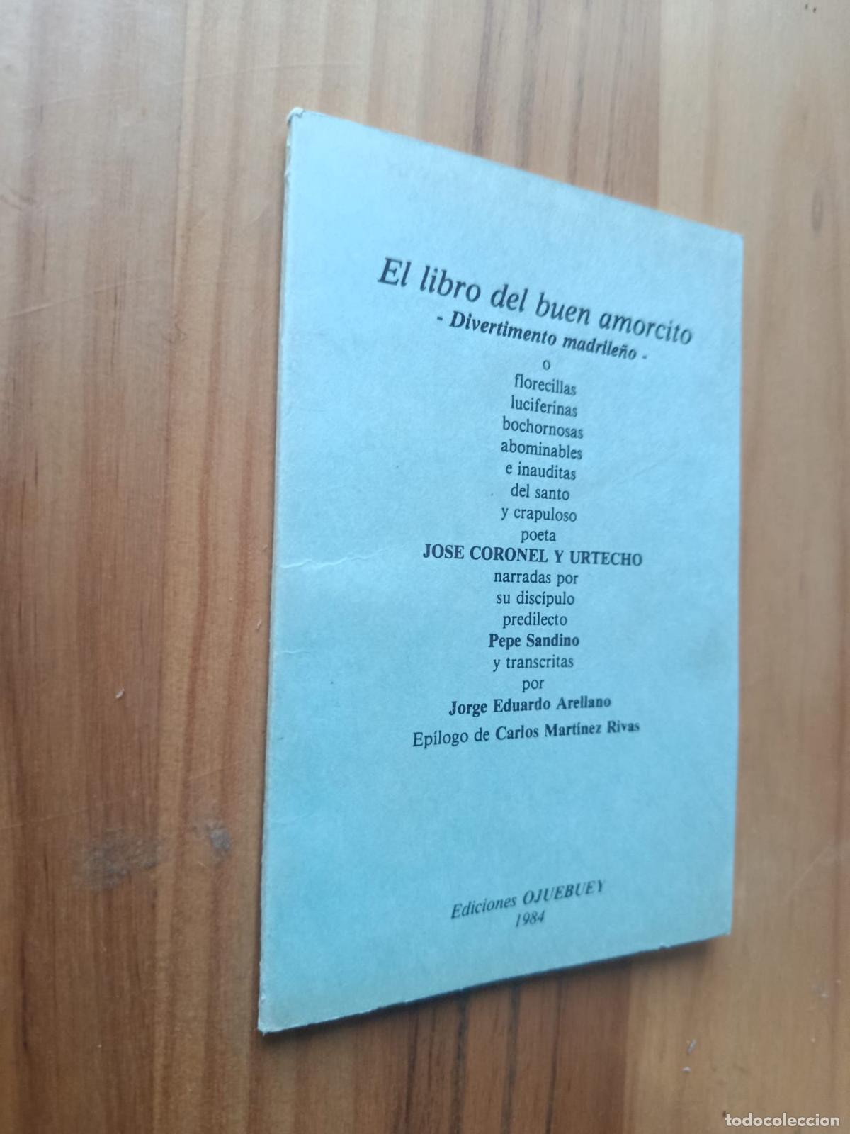 Libros: El libro del buen amorcito, Divertimento madrile&ntilde;o - JOS&Eacute; CORONEL URTECHO, CARLOS MART&Iacute;NEZ RIVAS, PE