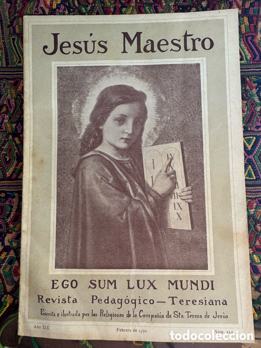 Libros: Jes&uacute;s Maestro Revista Pedag&oacute;gico teresiana 1930