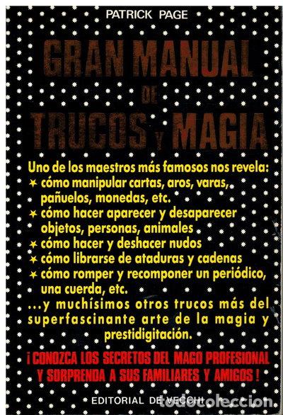 Libros: Gran manual de trucos y magia- 9788431507046