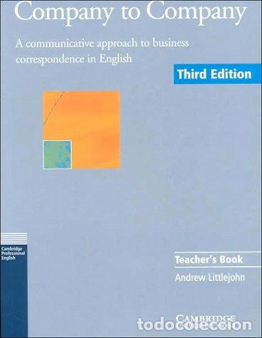 Libros: Company to Company Teacher's Book- 9780521654111