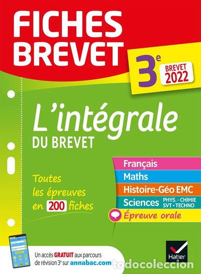 Libros: L'int&eacute;grale du brevet 3e- 9782401078215