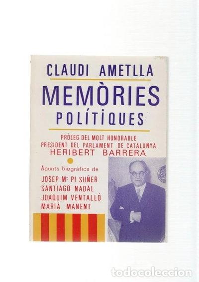 Libri di seconda mano: Mem&ograve;ries pol&iacute;tiques- 9788430082827