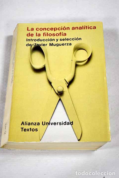 Libros: La concepci&oacute;n anal&iacute;tica de la filosof&iacute;a