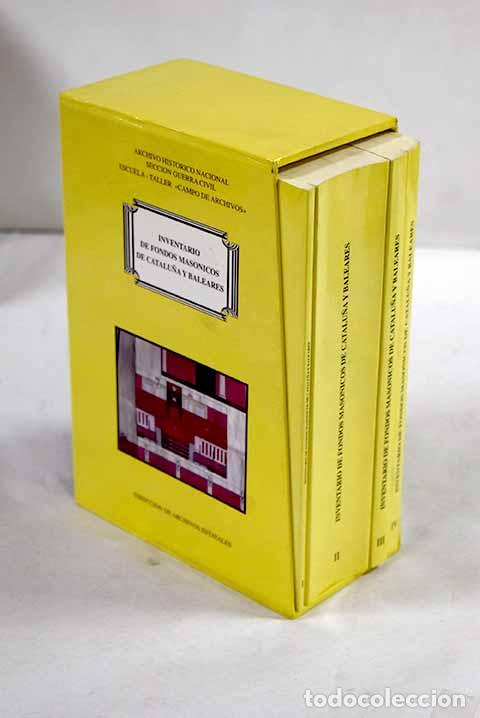 Libri di seconda mano: Inventario de fondos mas&oacute;nicos de Catalu&ntilde;a y Baleares
