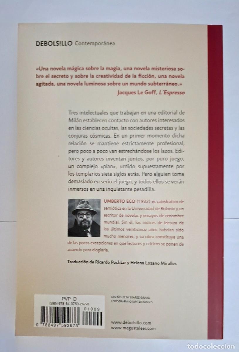 Libros: UMBERTO ECO: EL P&Eacute;NDULO DE FOUCAULT - Foto 2