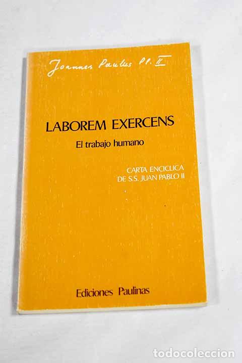 Livros em segunda m&atilde;o: Laborem exercens: el trabajo humano
