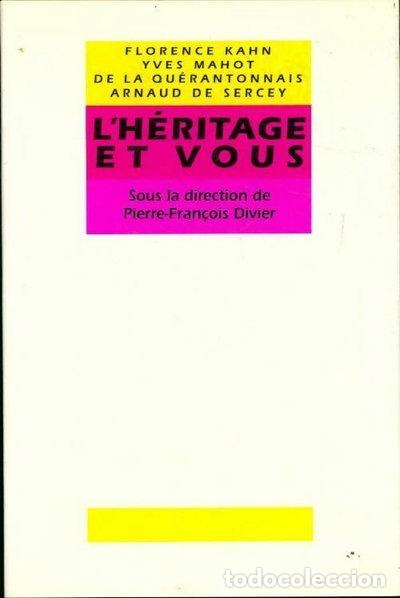 Libros: L'h&eacute;ritage et vous- 9782286479442