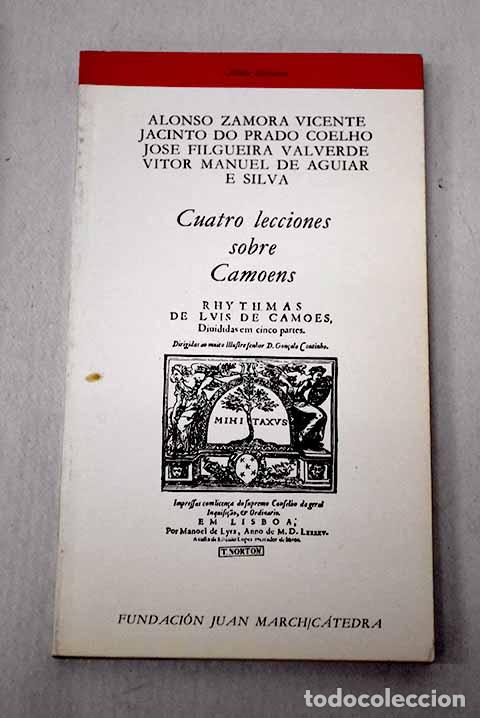 Libros: Cuatro lecciones sobre Camoens
